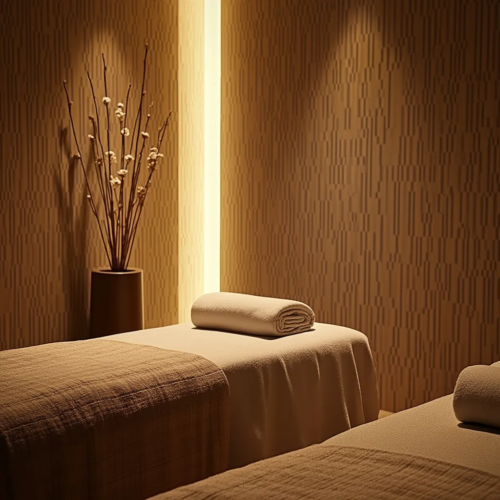 Aromaterapie relaxační pokoj s světlem